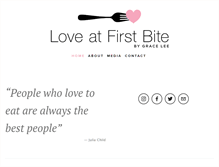 Tablet Screenshot of loveatfirstbite.com